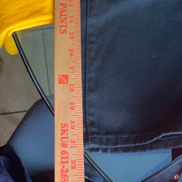 WE WORE WHAT Black Cut Out Straight Twill Denim Size 28, NWT - Picture 13 of 16